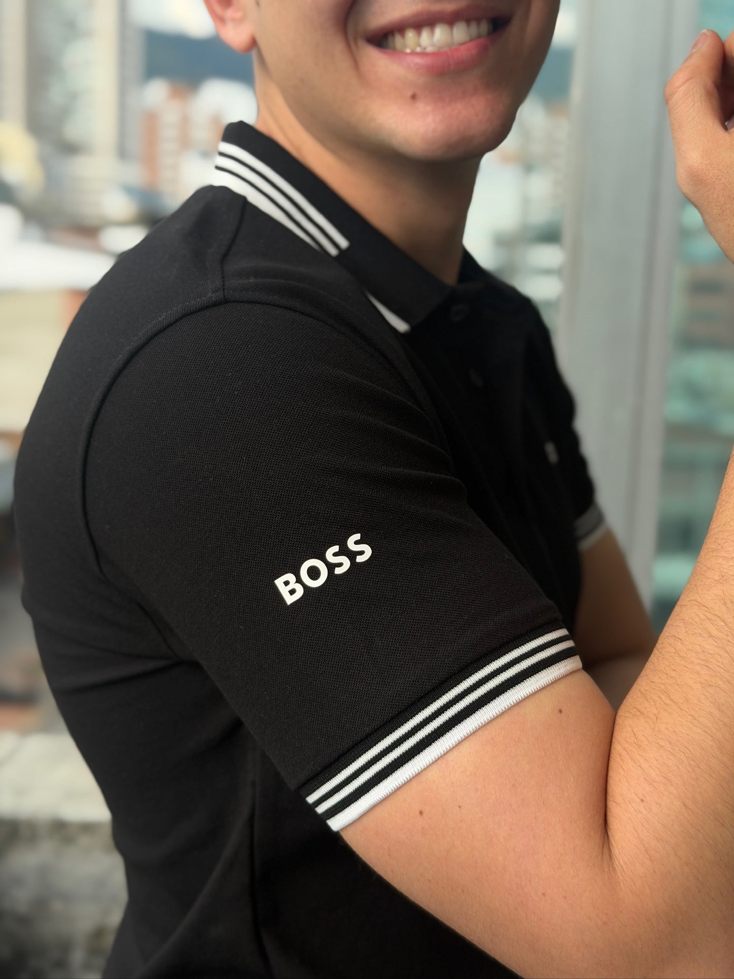 Polo BOSS Negro
