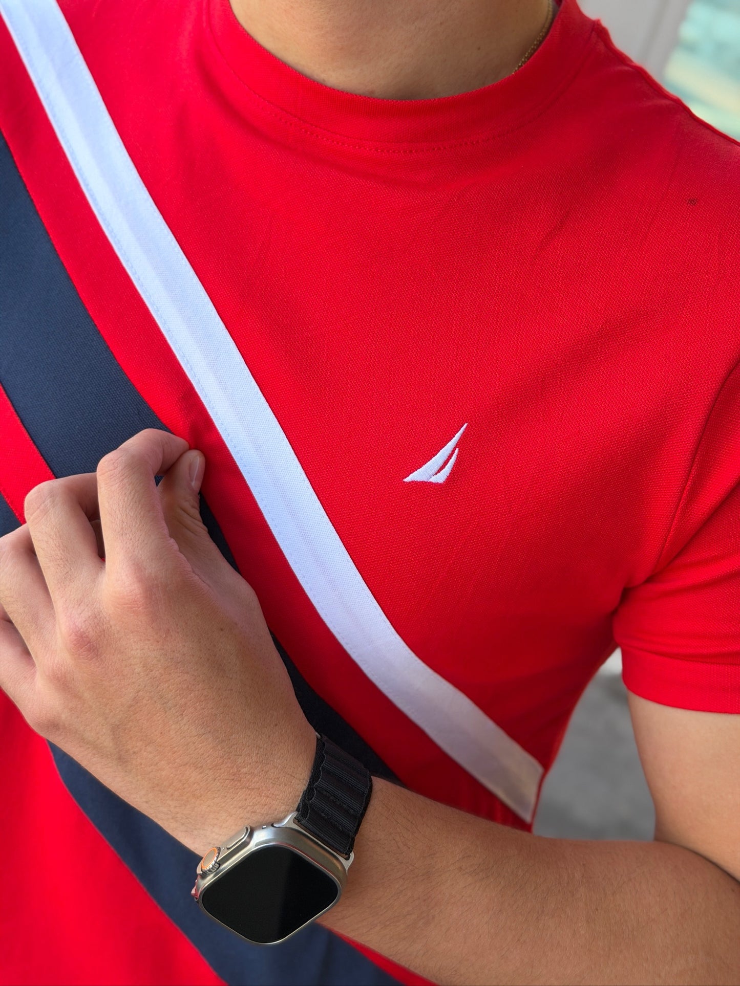 Camiseta Náutica Roja
