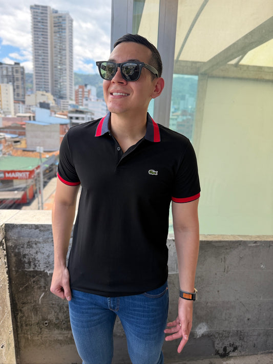 Polo LC Combinado Negro