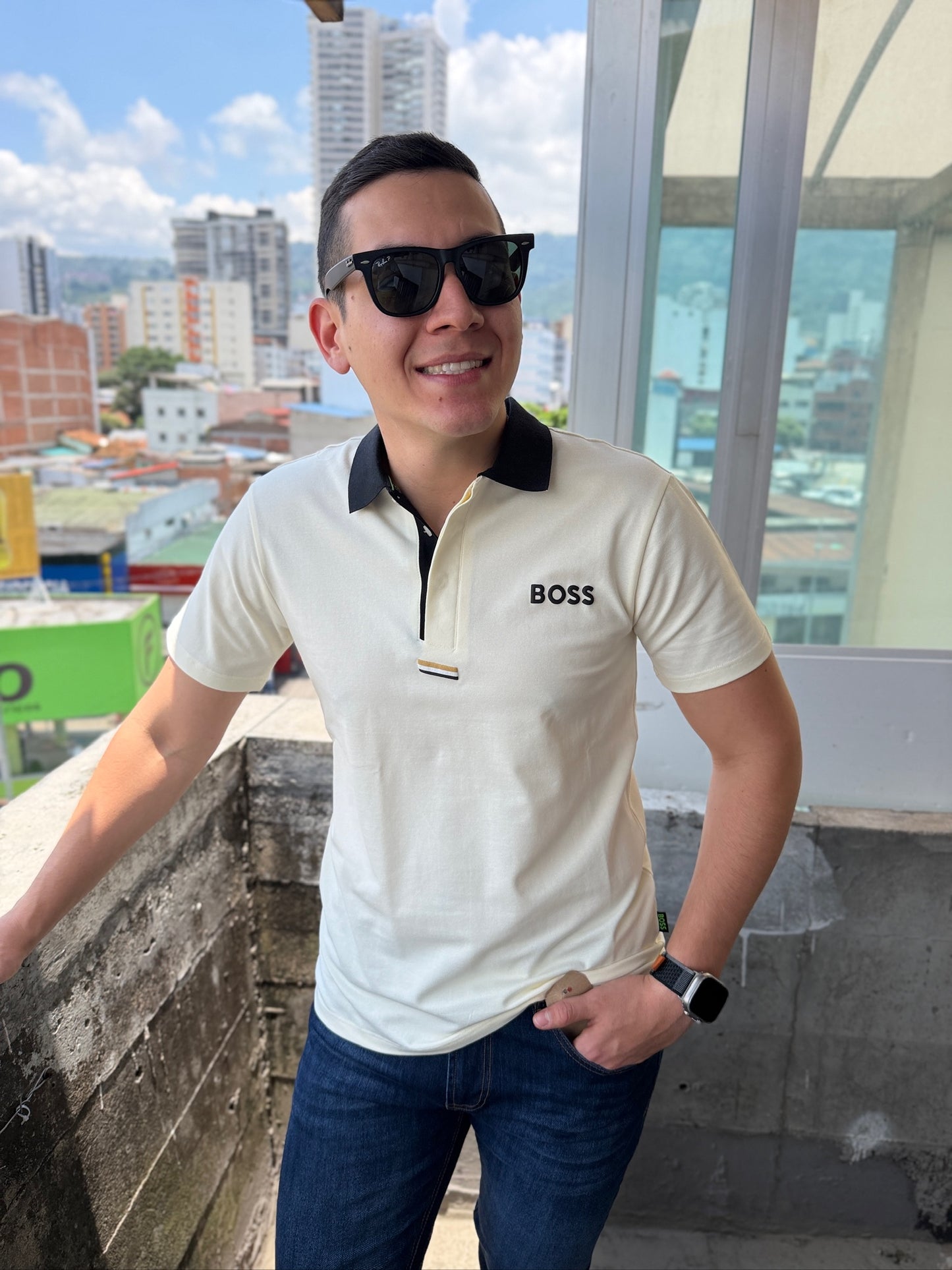 Polo Boss Edición Especial Crema
