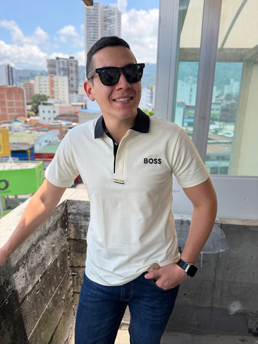 Polo Boss Edición Especial Crema