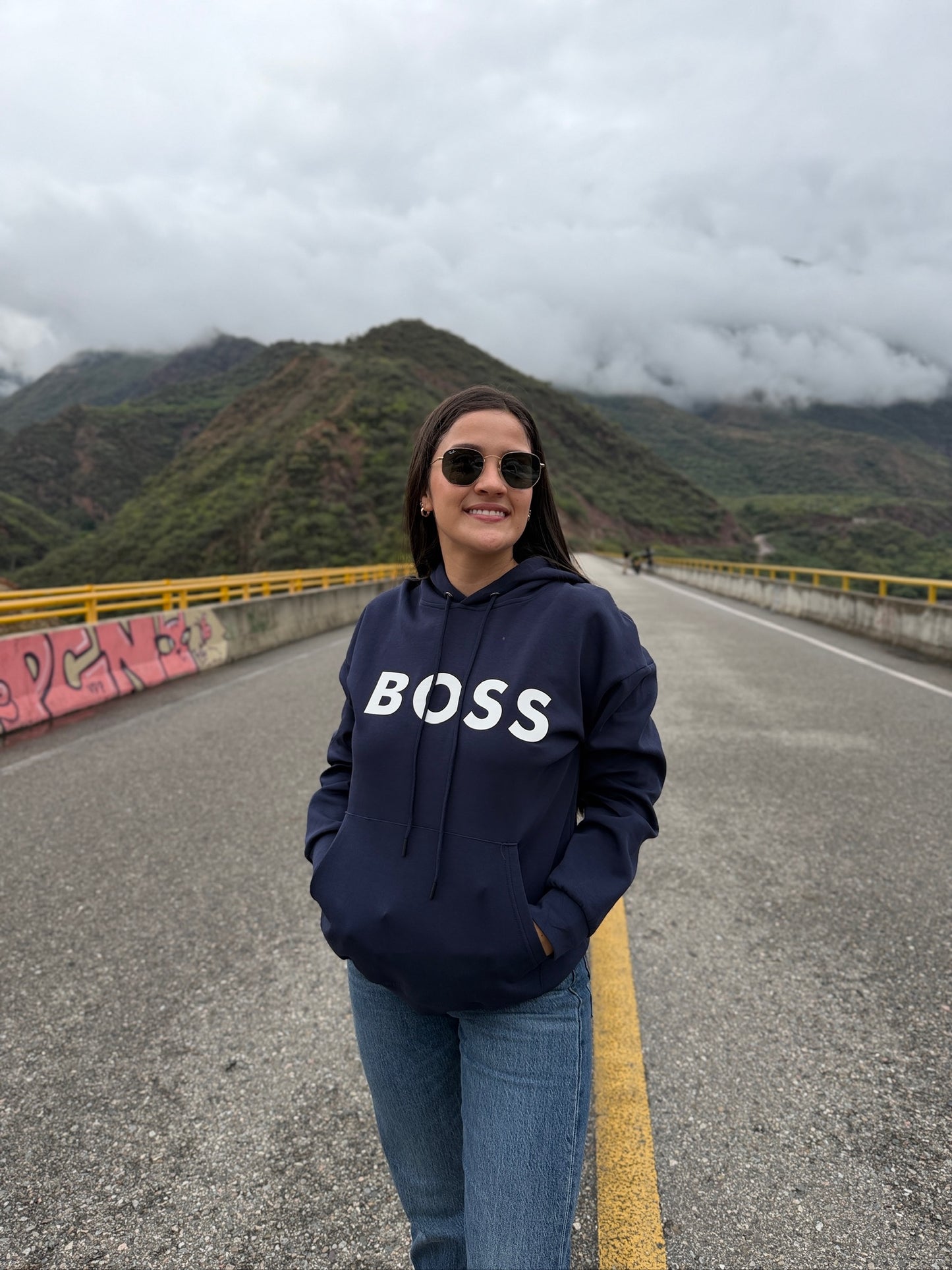 Buzo BOSS Azul Unisex