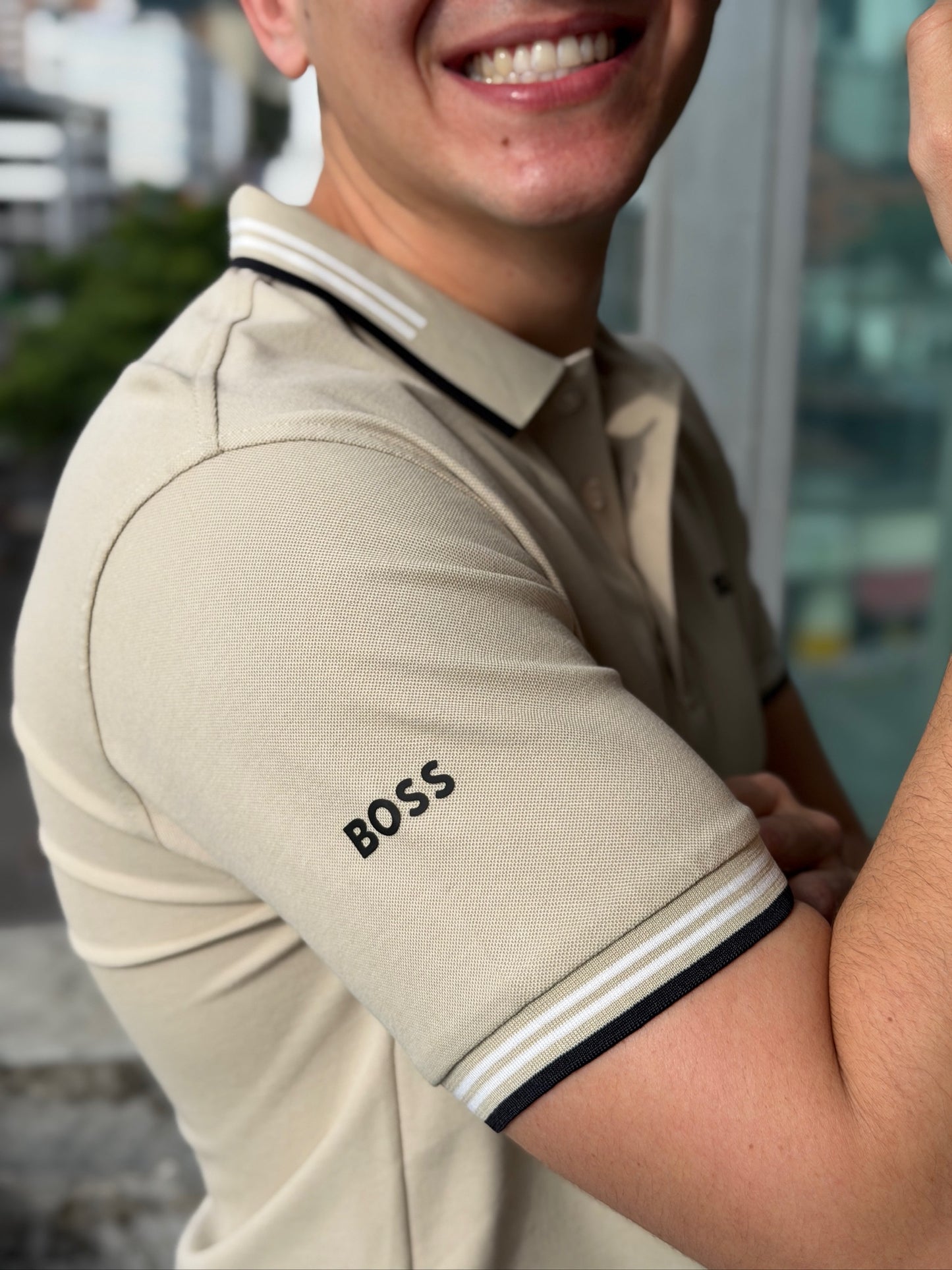 Polo BOSS Beige