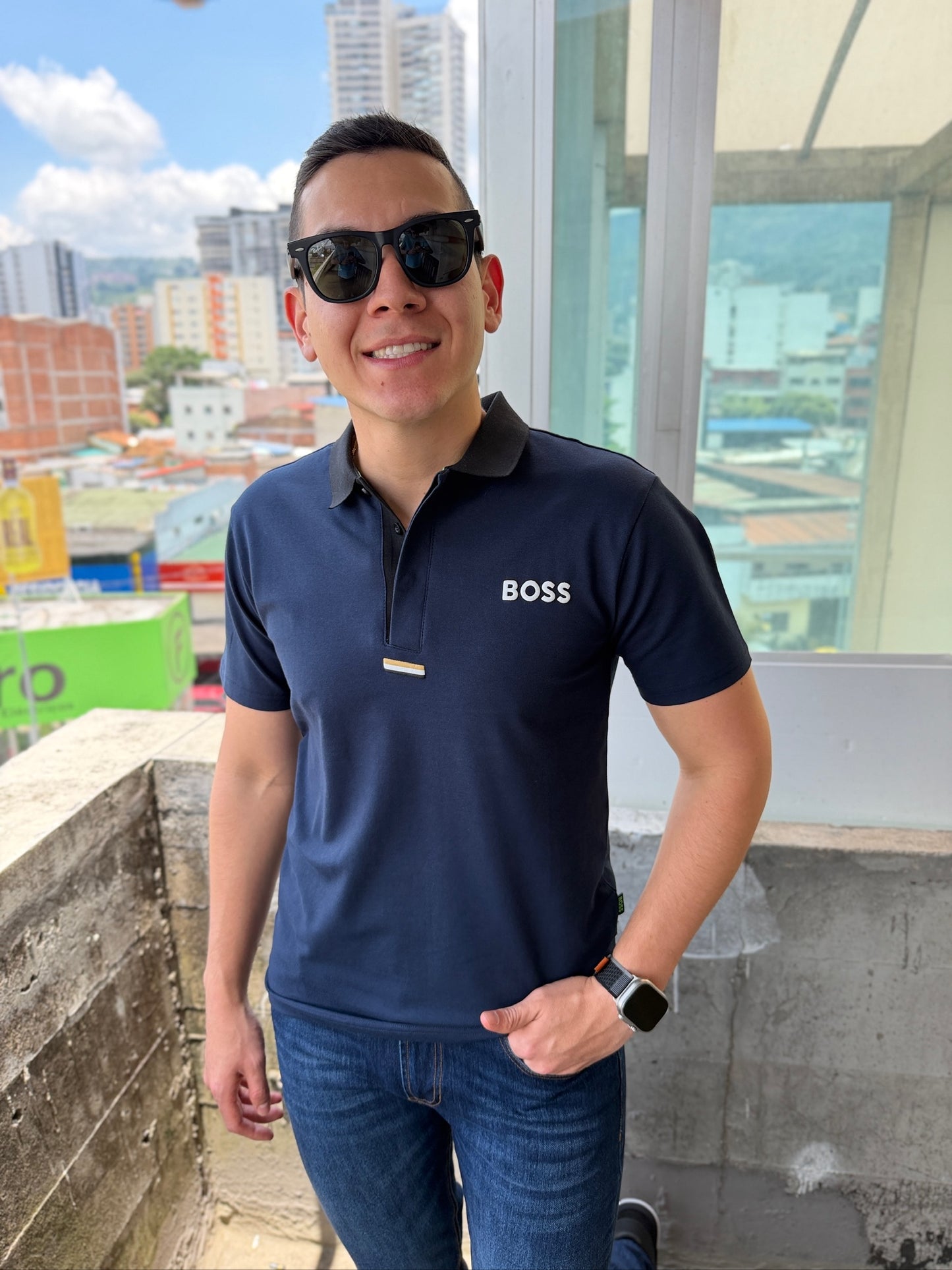 Polo Boss Edición Especial Azul Oscuro