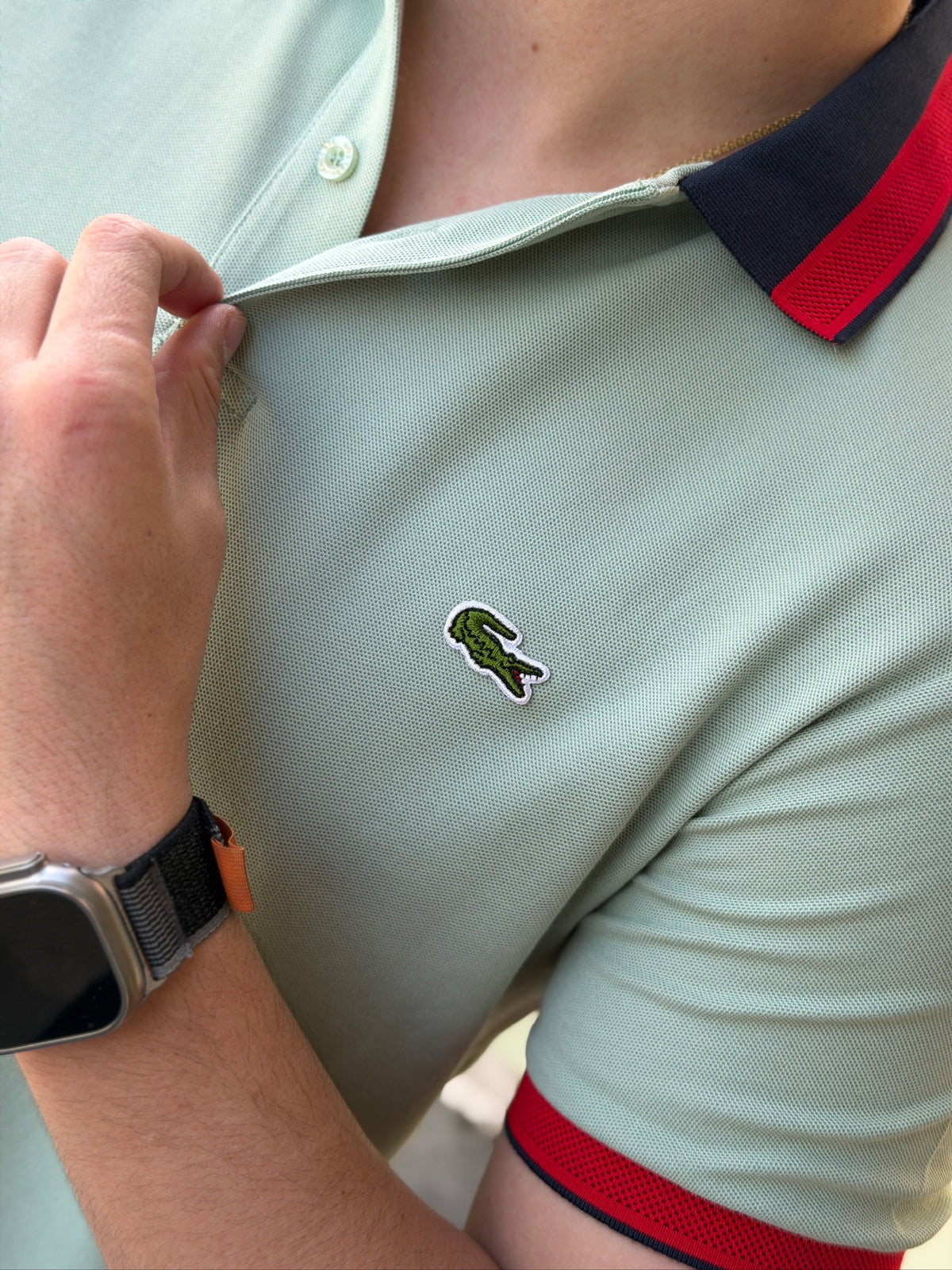 Polo LC Combinado Verde