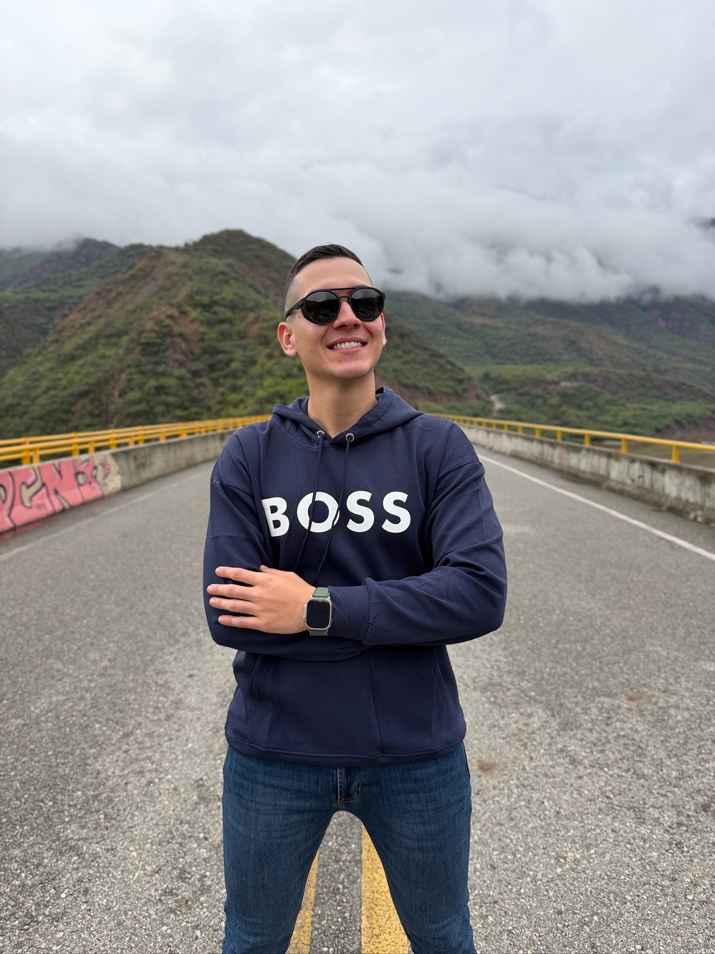 Buzo BOSS Azul Unisex