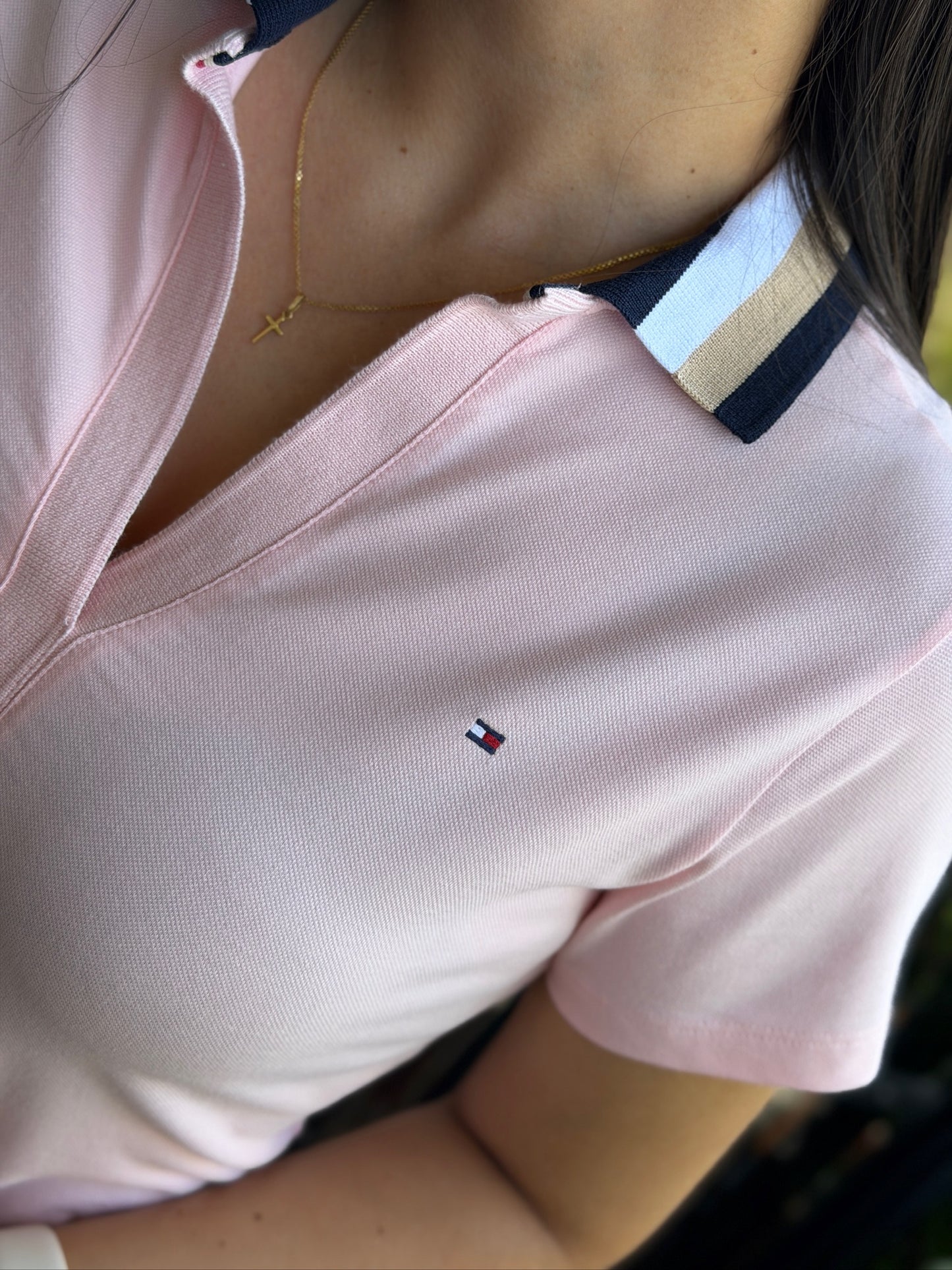 Polo De Dama Tommy Hilfiger V Rosada
