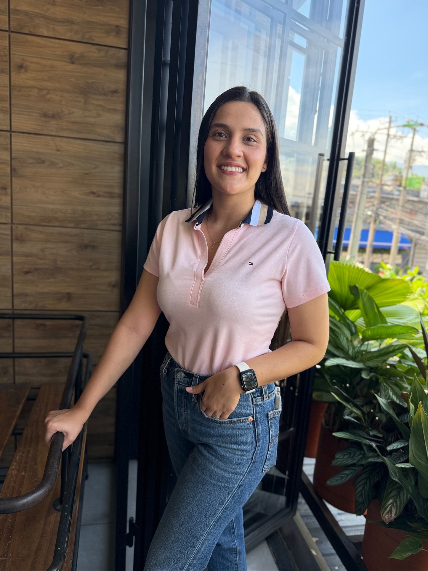 Polo De Dama Tommy Hilfiger V Rosada