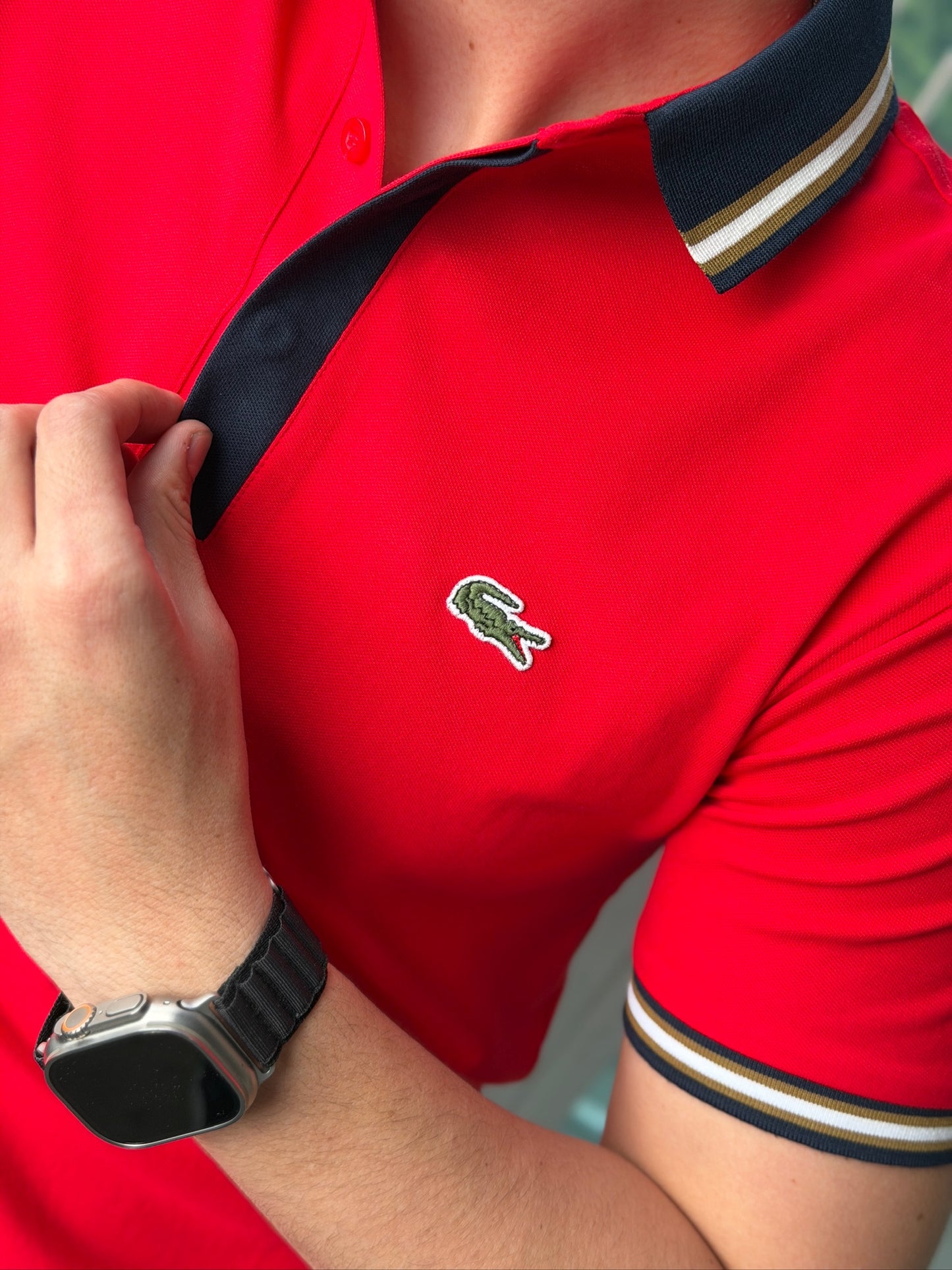 Polo Lacoste Rojo