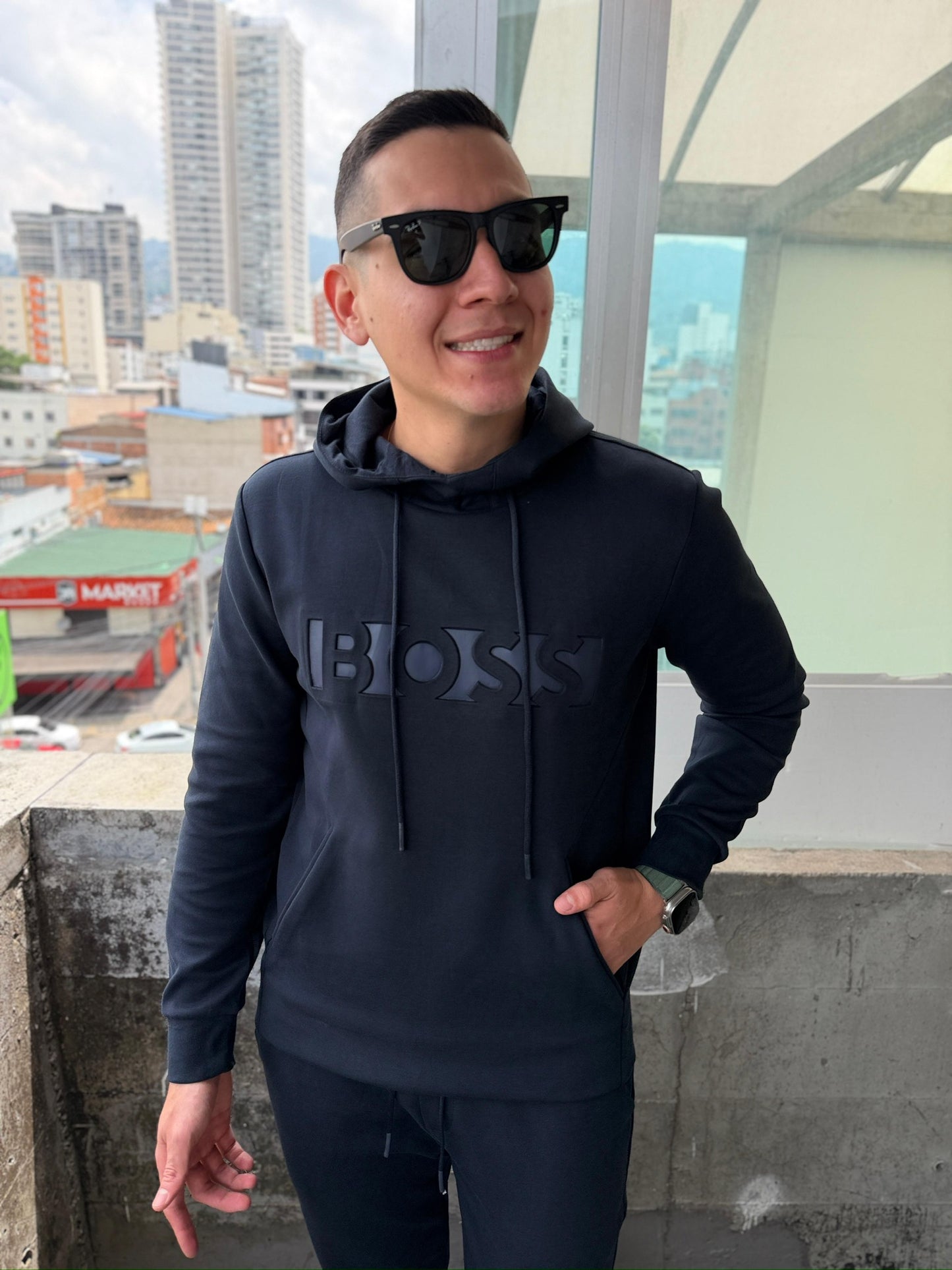 Conjunto Boss Azul Oscuro