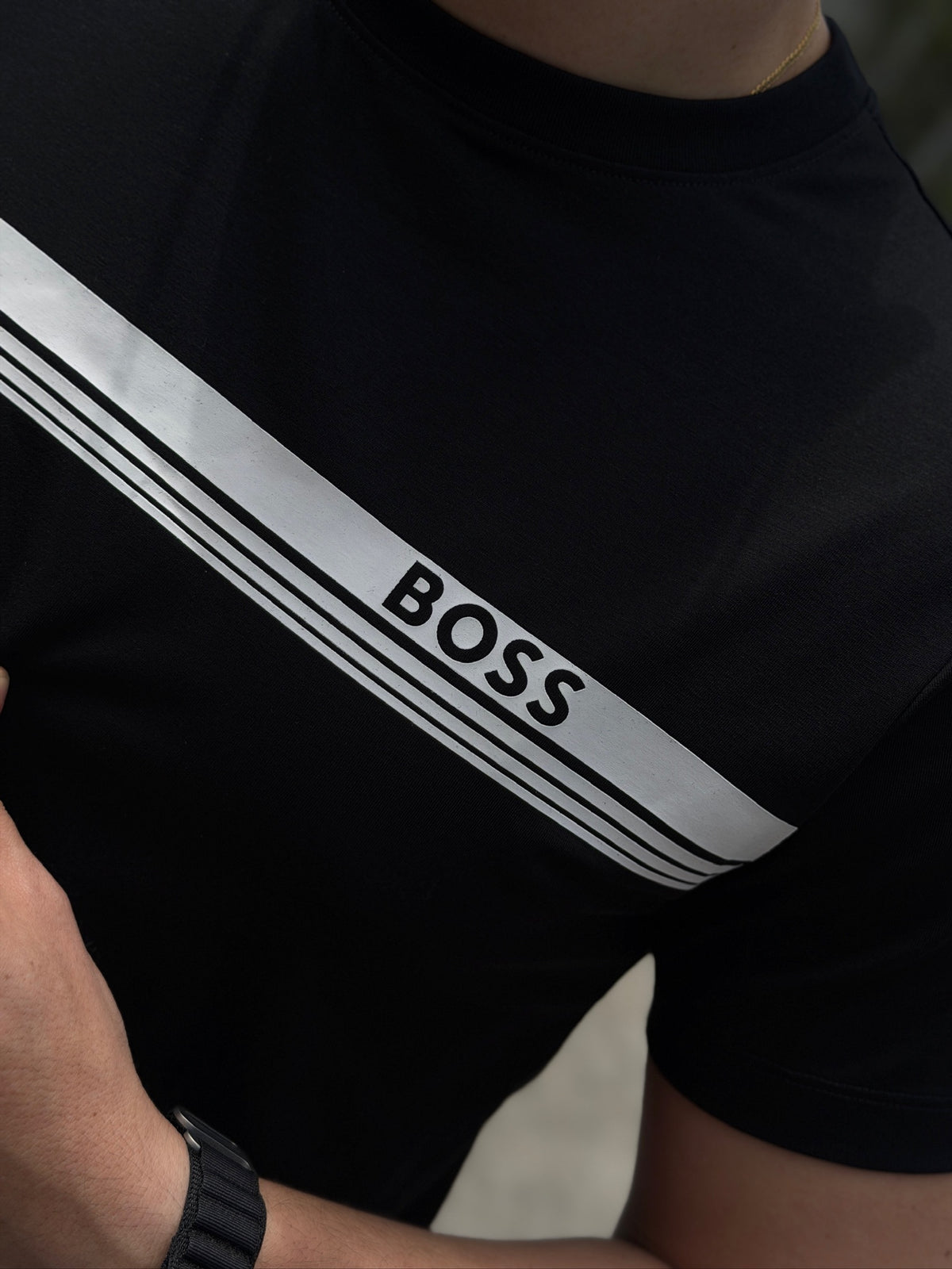 Camiseta BS Negra Líneas