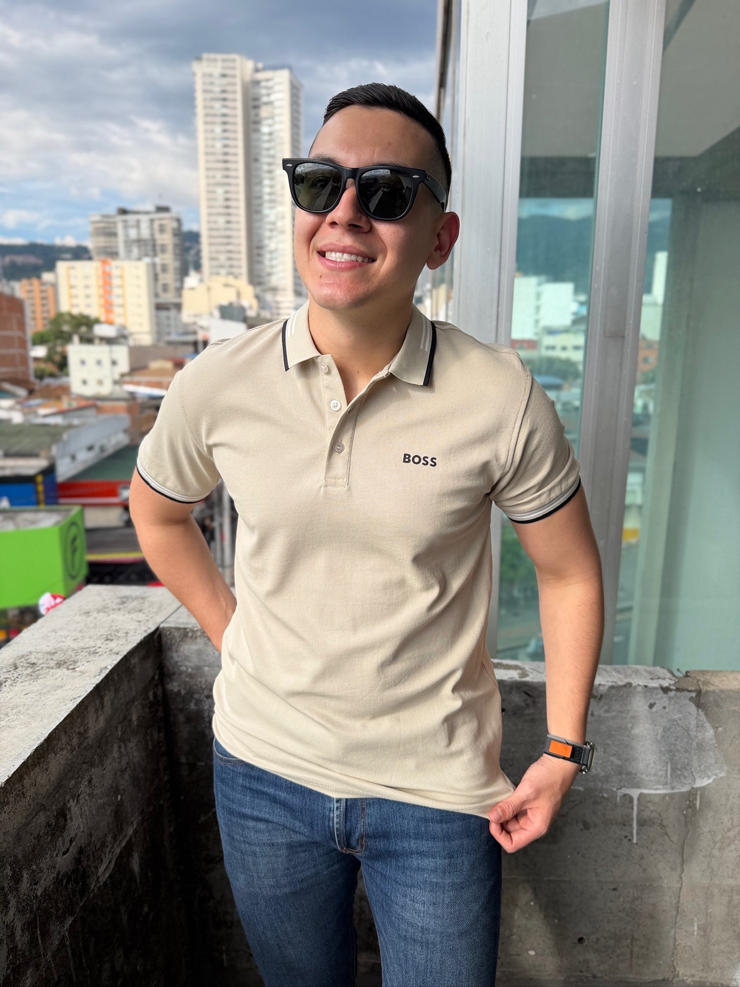 Polo BOSS Beige