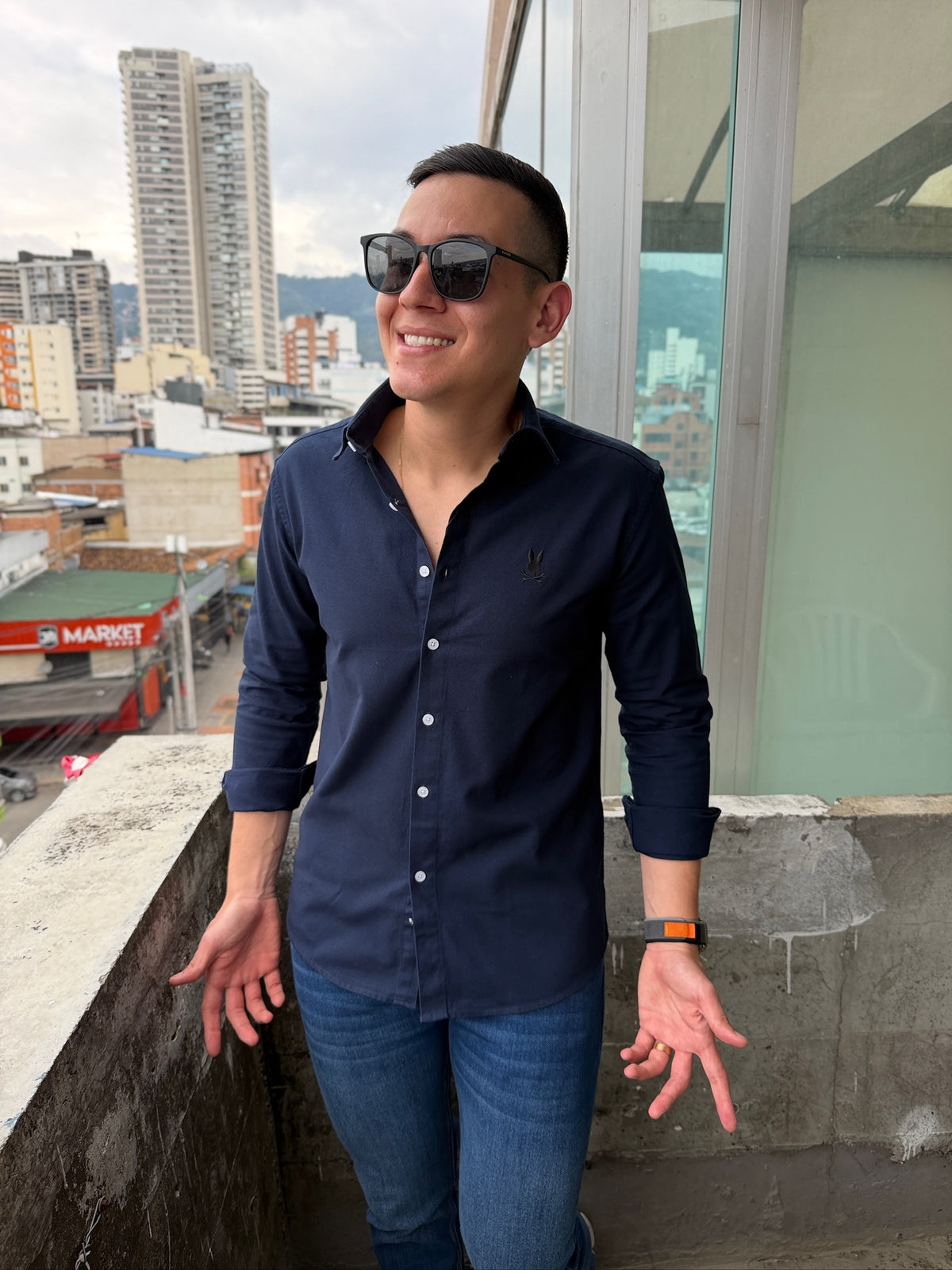 Camisa Premium PSYB Azul Oscura