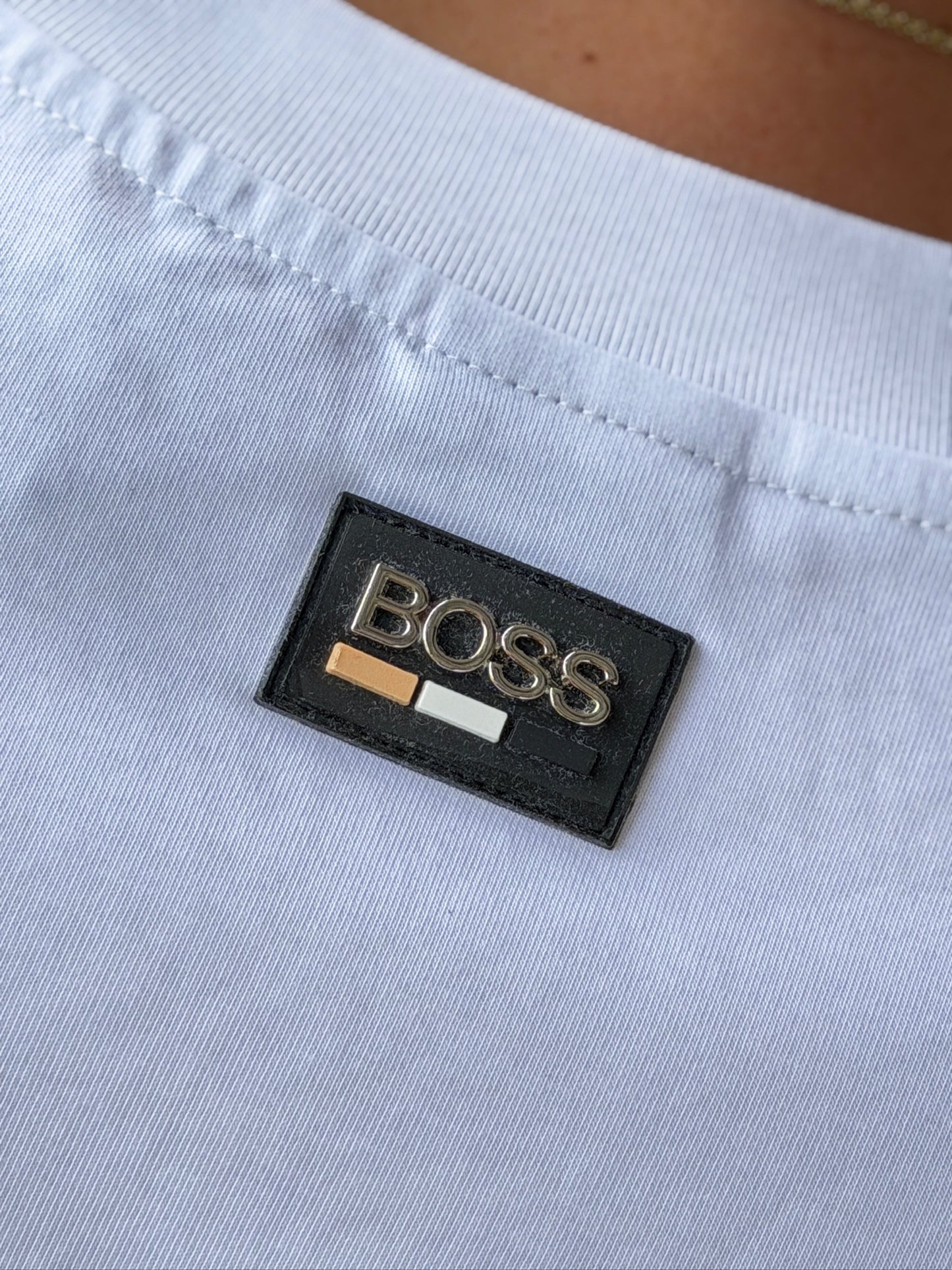 Camiseta Alto Gramaje Boss Blanca