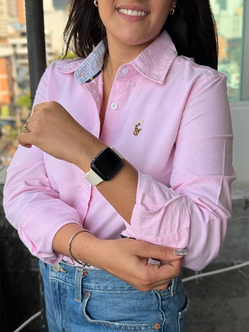 Camisa De Dama Ralph Lauren Rosada