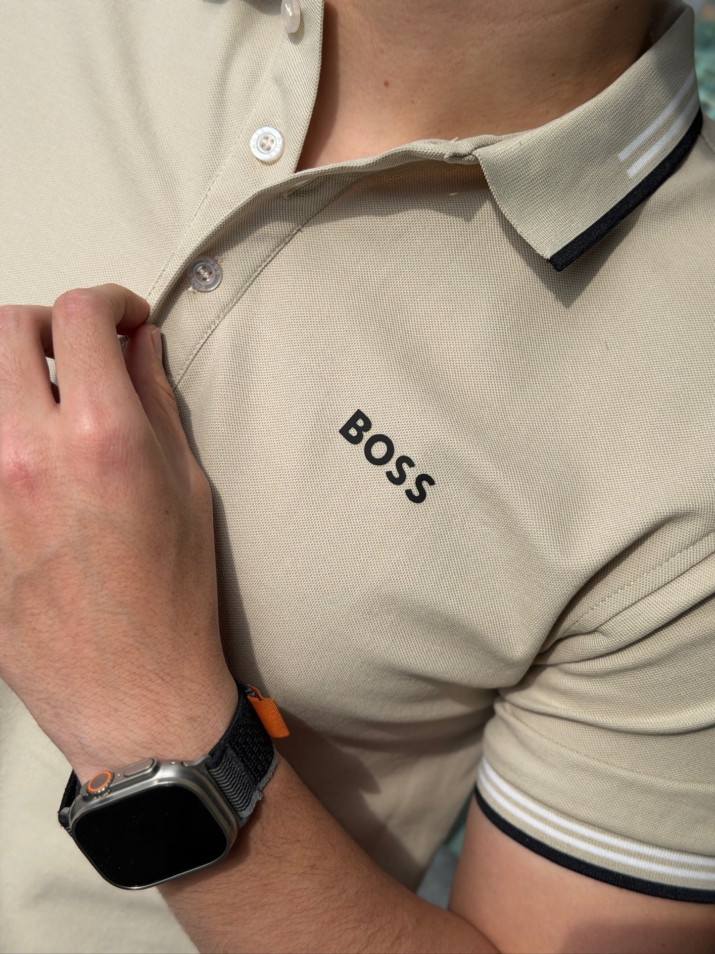 Polo BOSS Beige