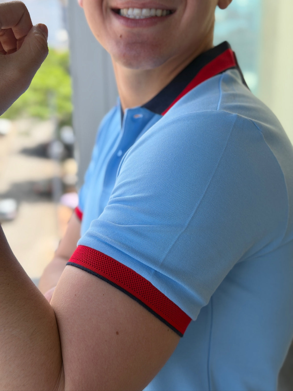 Polo LC Combinado Celeste