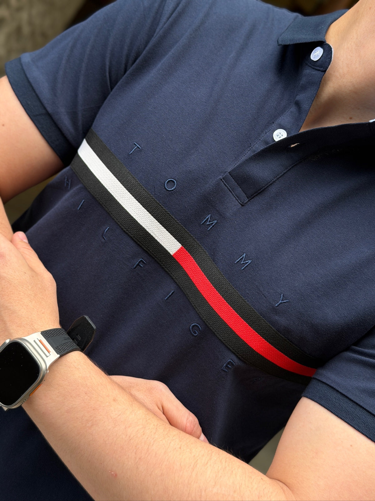 Polo TH Especial Edition Azul Oscuro