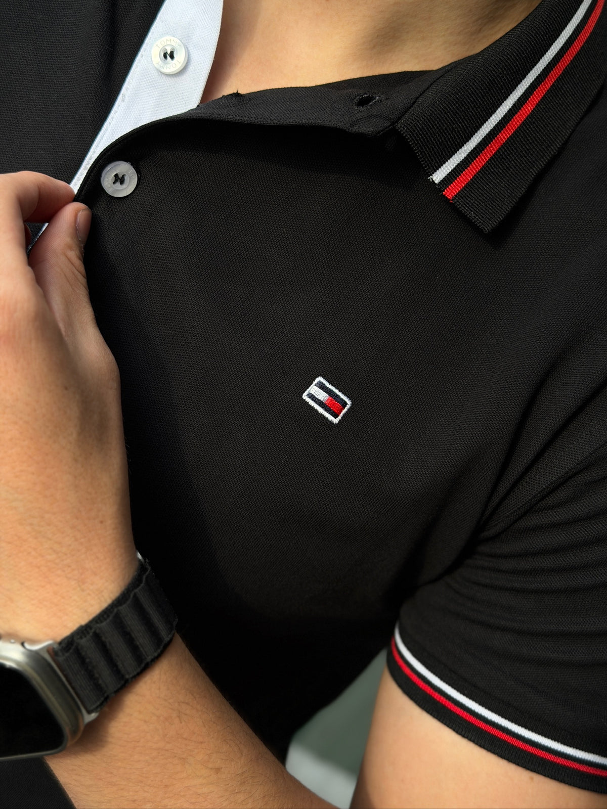 Polo TH Básico Negro