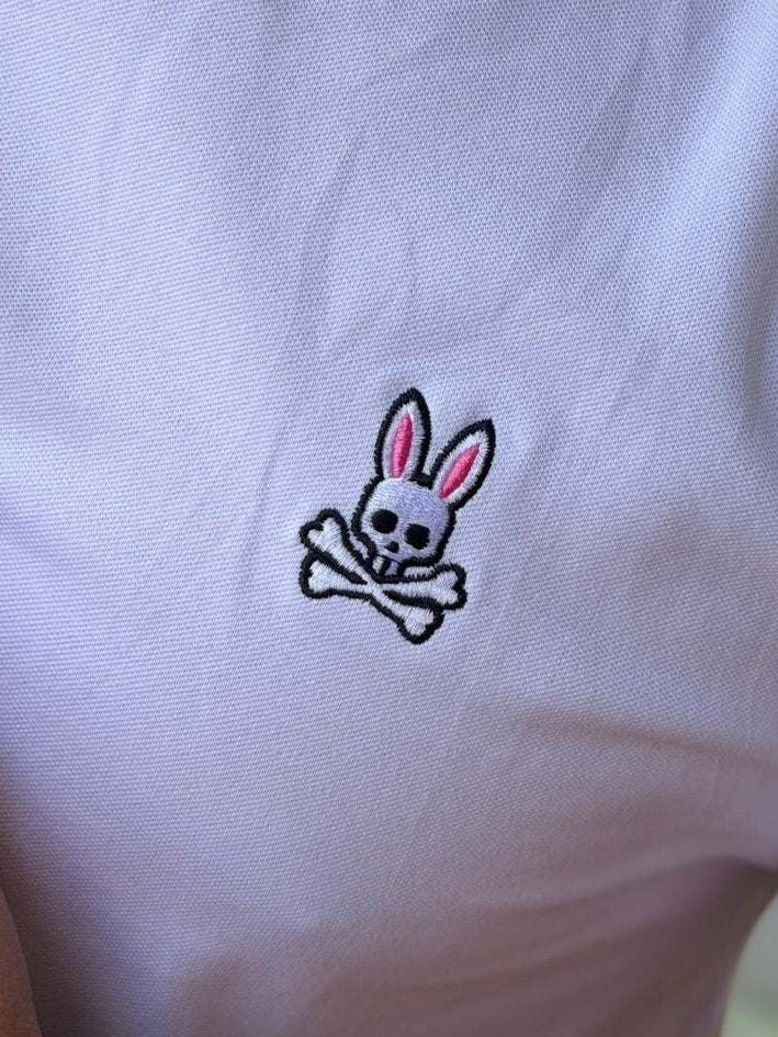 Camiseta Pique Psysho Bunny Blanca