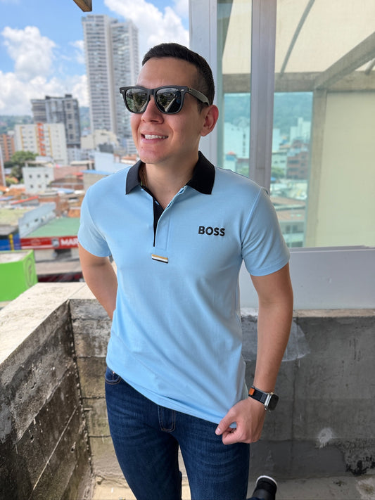 Polo Boss Edición Especial Celeste