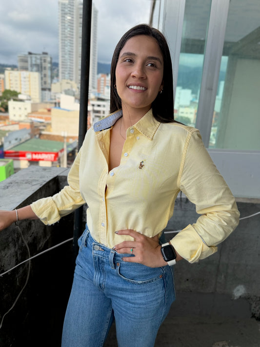 Camisa De Dama Ralph Lauren Amarilla