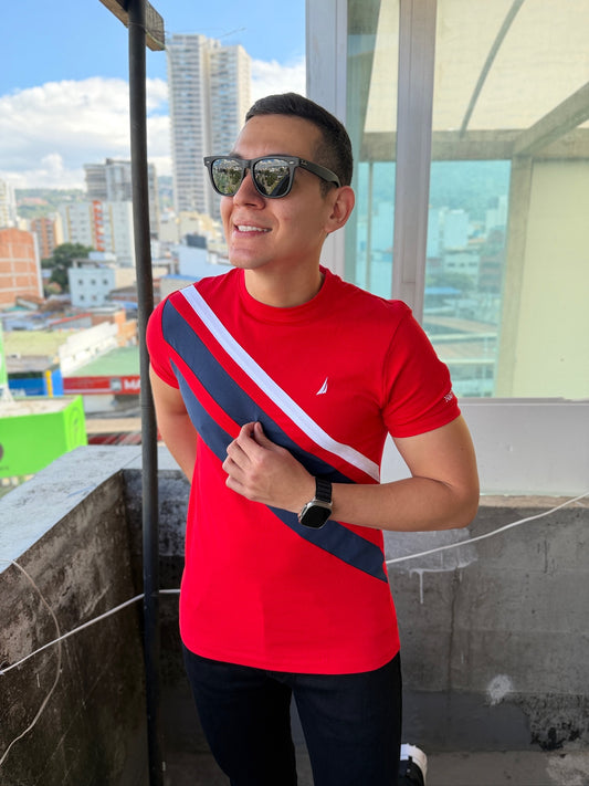 Camiseta Náutica Roja