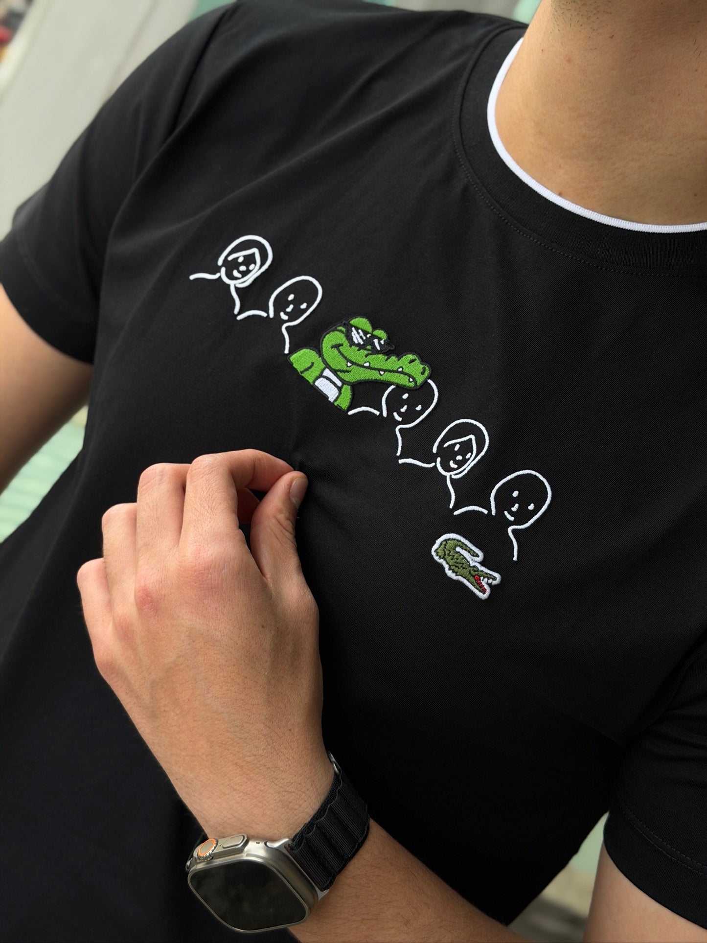 Camiseta Lacoste Edición Especial Negro