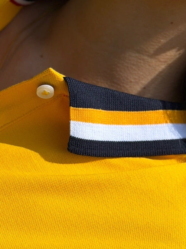 Polo De Dama Tommy Hilfiger Botones Mostaza