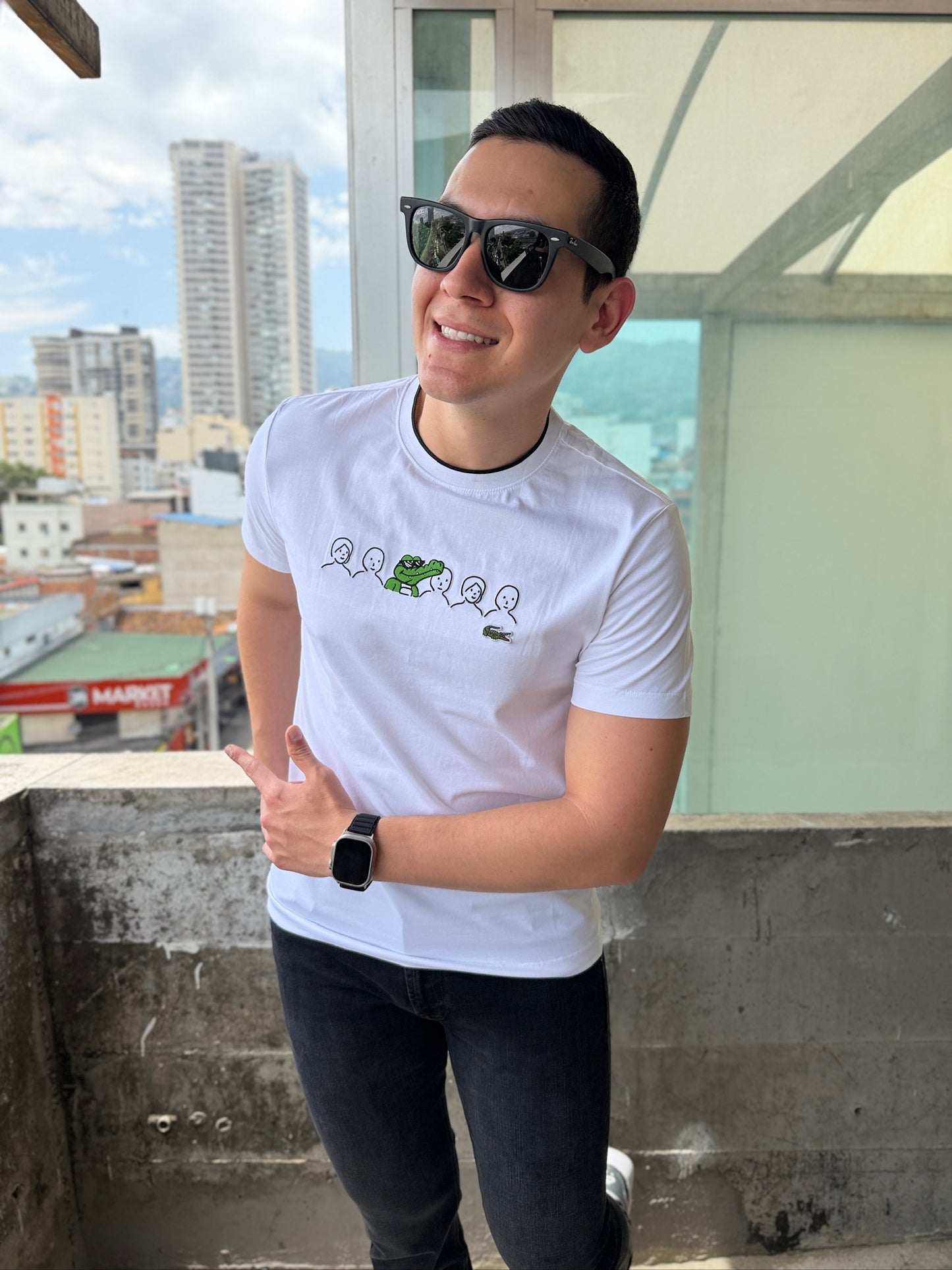 Camiseta Lacoste Edición Especial Blanca