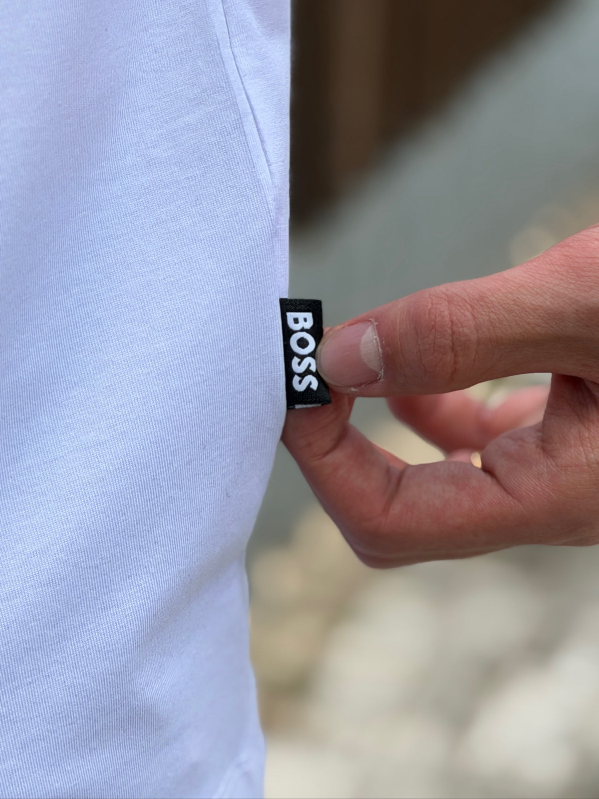 Camiseta BS Blanca Líneas