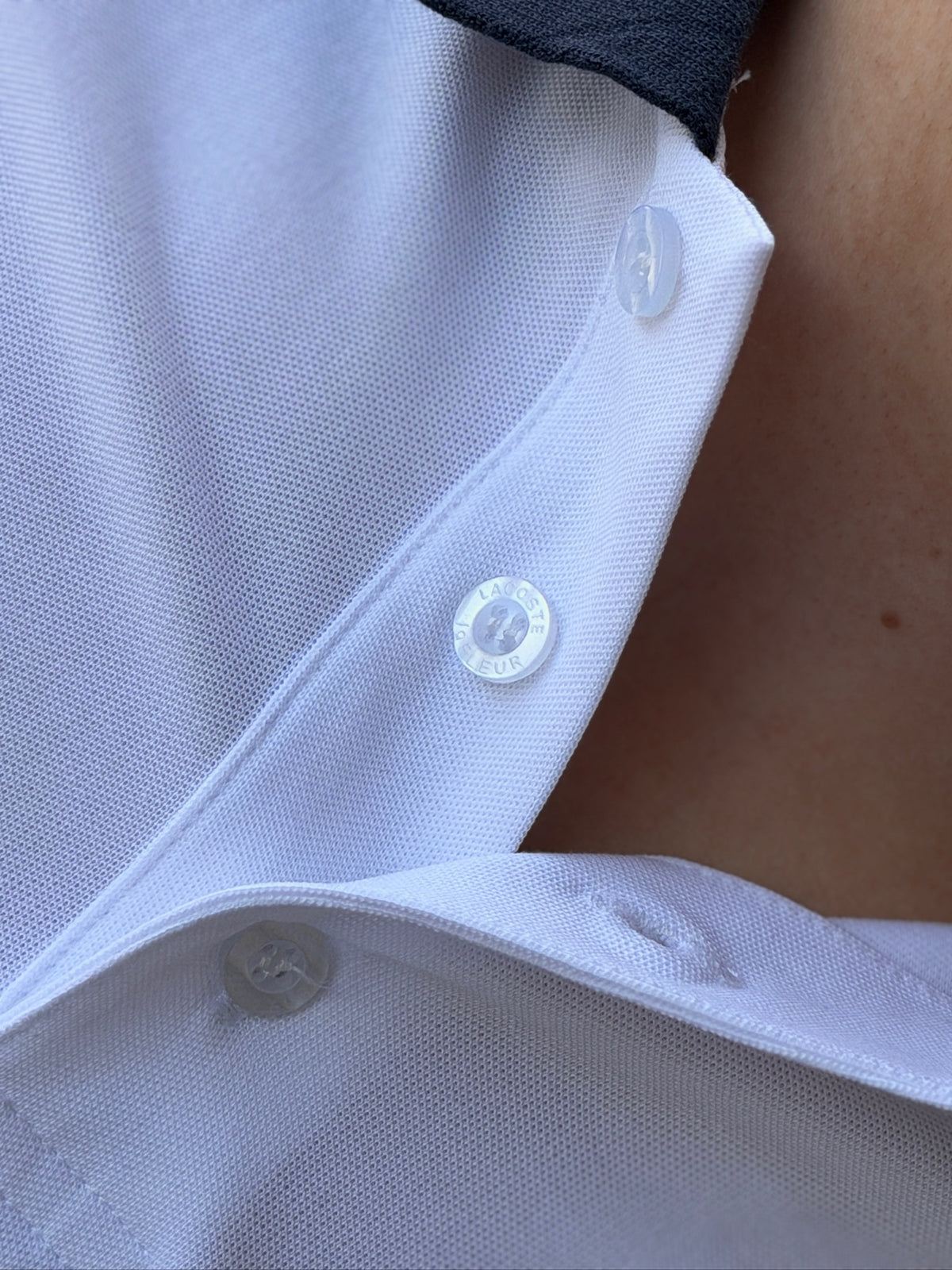 Polo LC Combinado Blanco