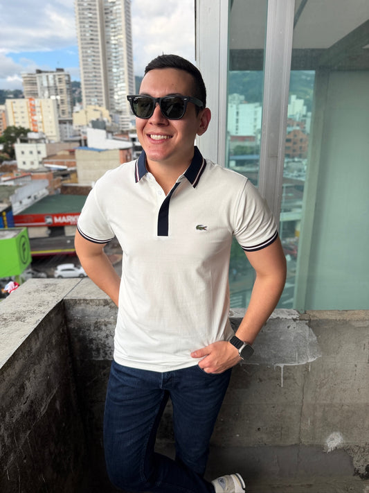 Polo Lacoste Blanco