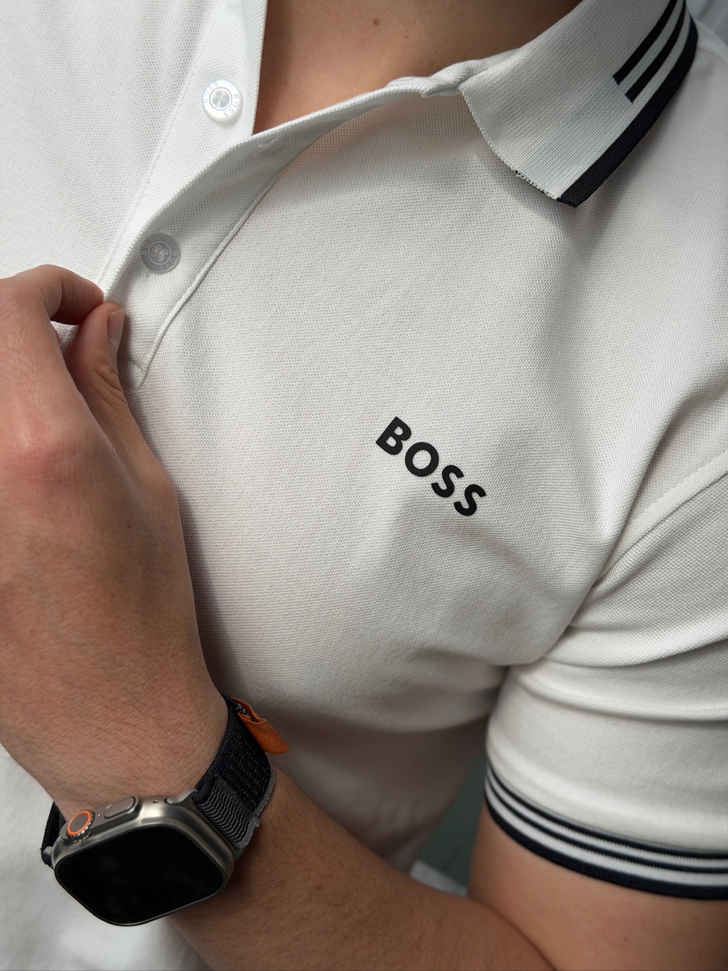 Polo BOSS Blanco