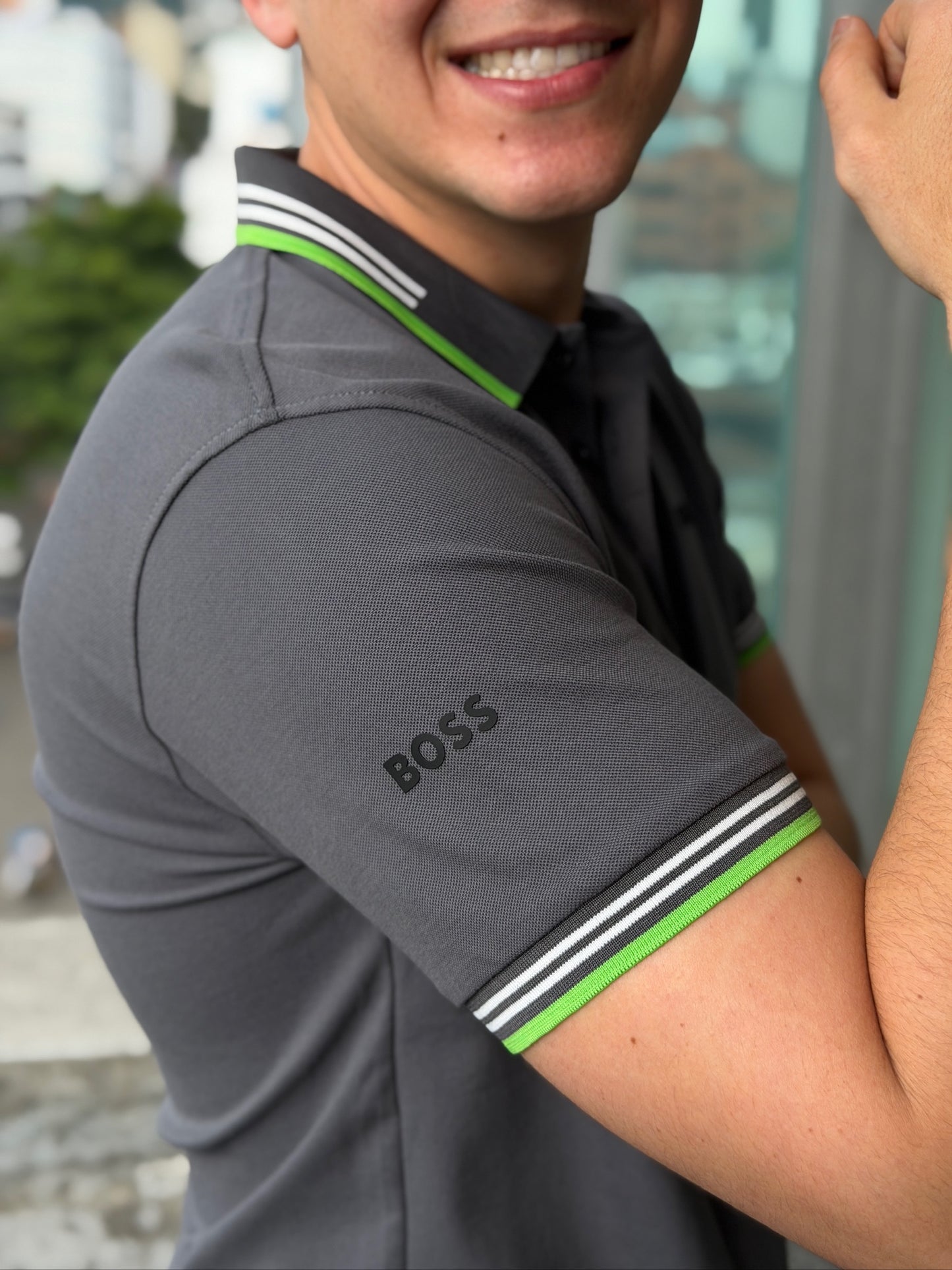 Polo BOSS Gris