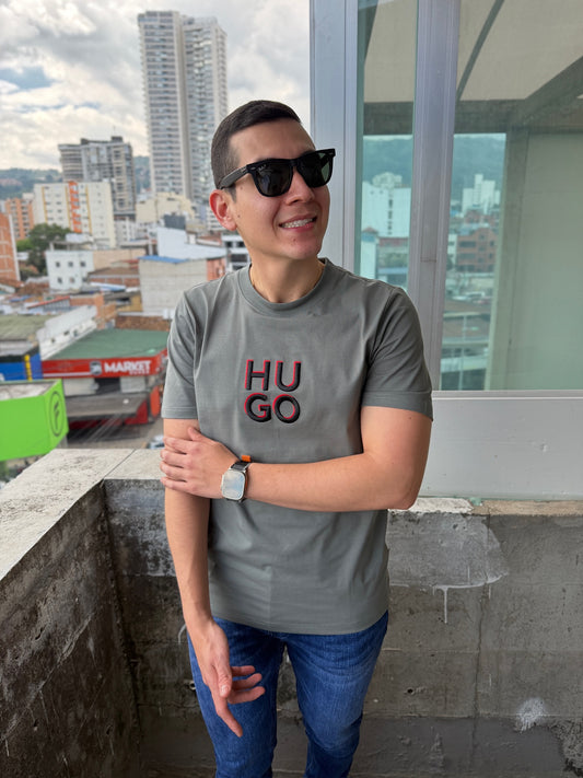Camiseta Alto Gramaje Hugo Verde