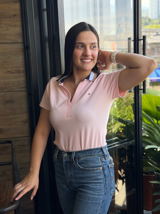 Polo De Dama Tommy Hilfiger V Rosada