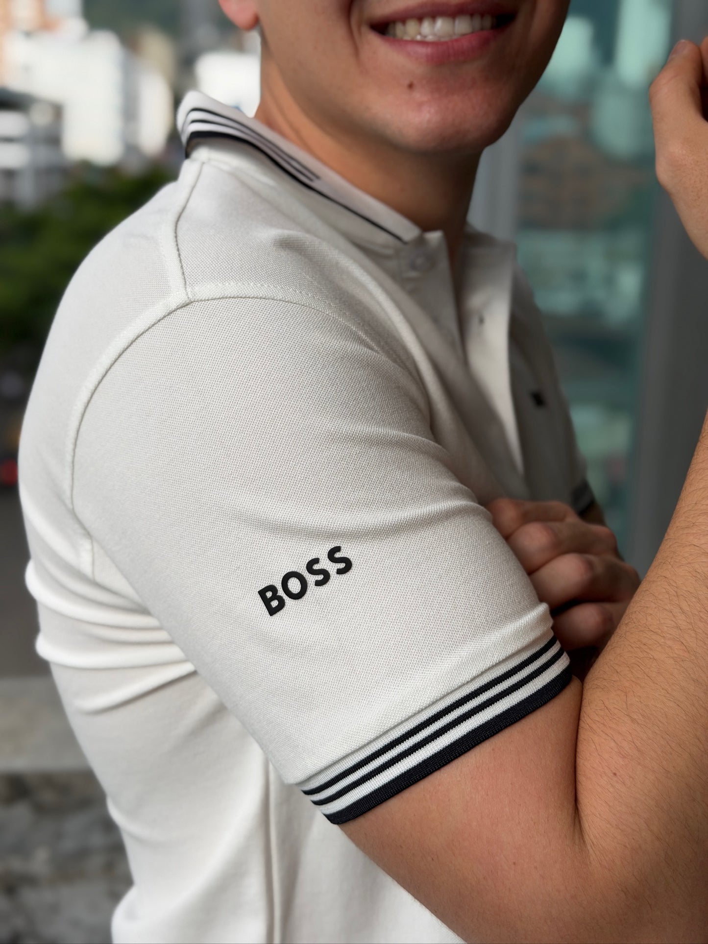 Polo BOSS Blanco