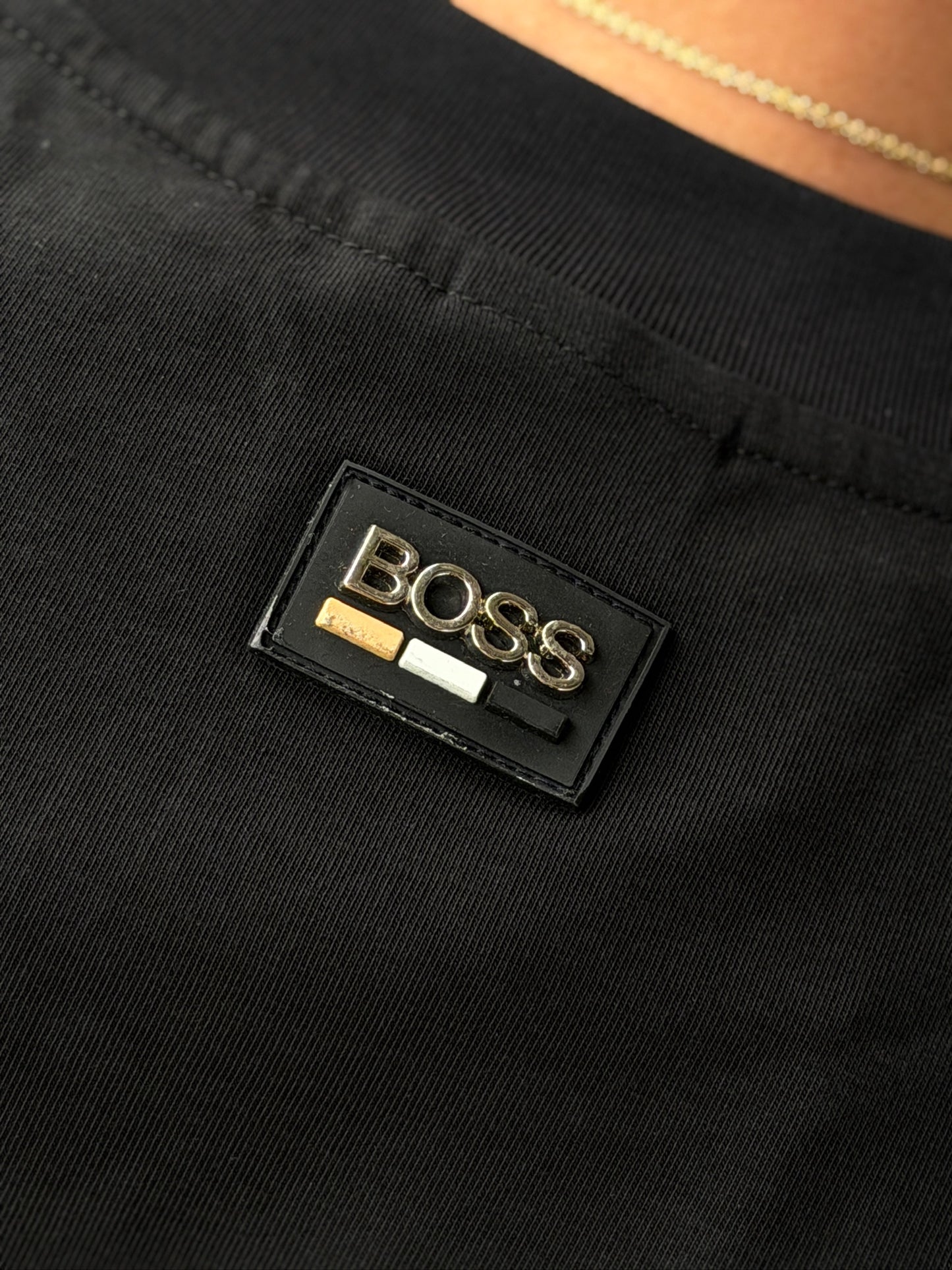 Camiseta Alto Gramaje Boss Negra