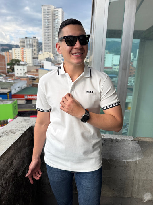 Polo BOSS Blanco