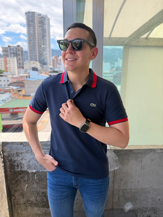 Polo LC Combinado Azul Oscuro