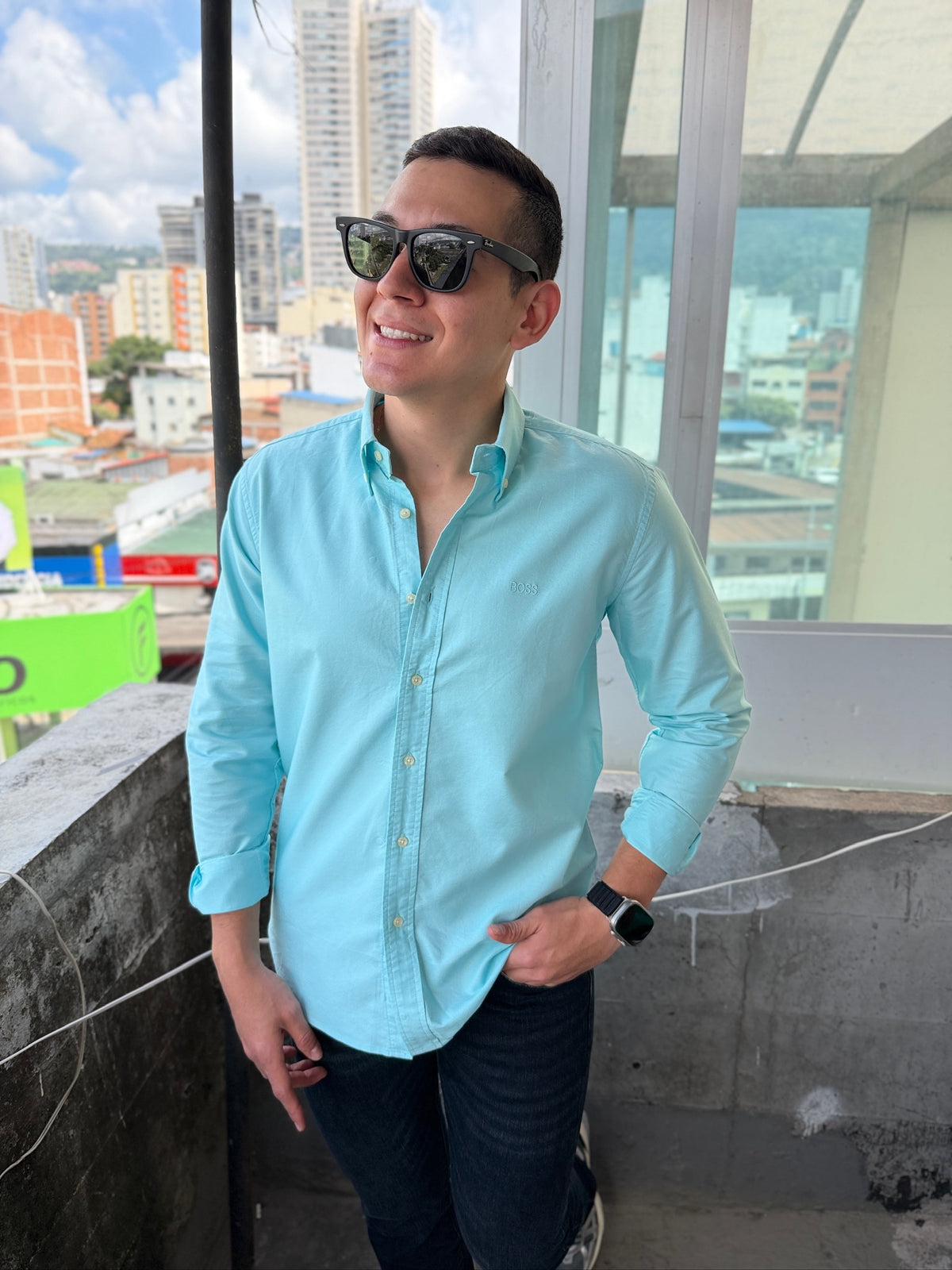 Camisa BS Premium Agua Marina