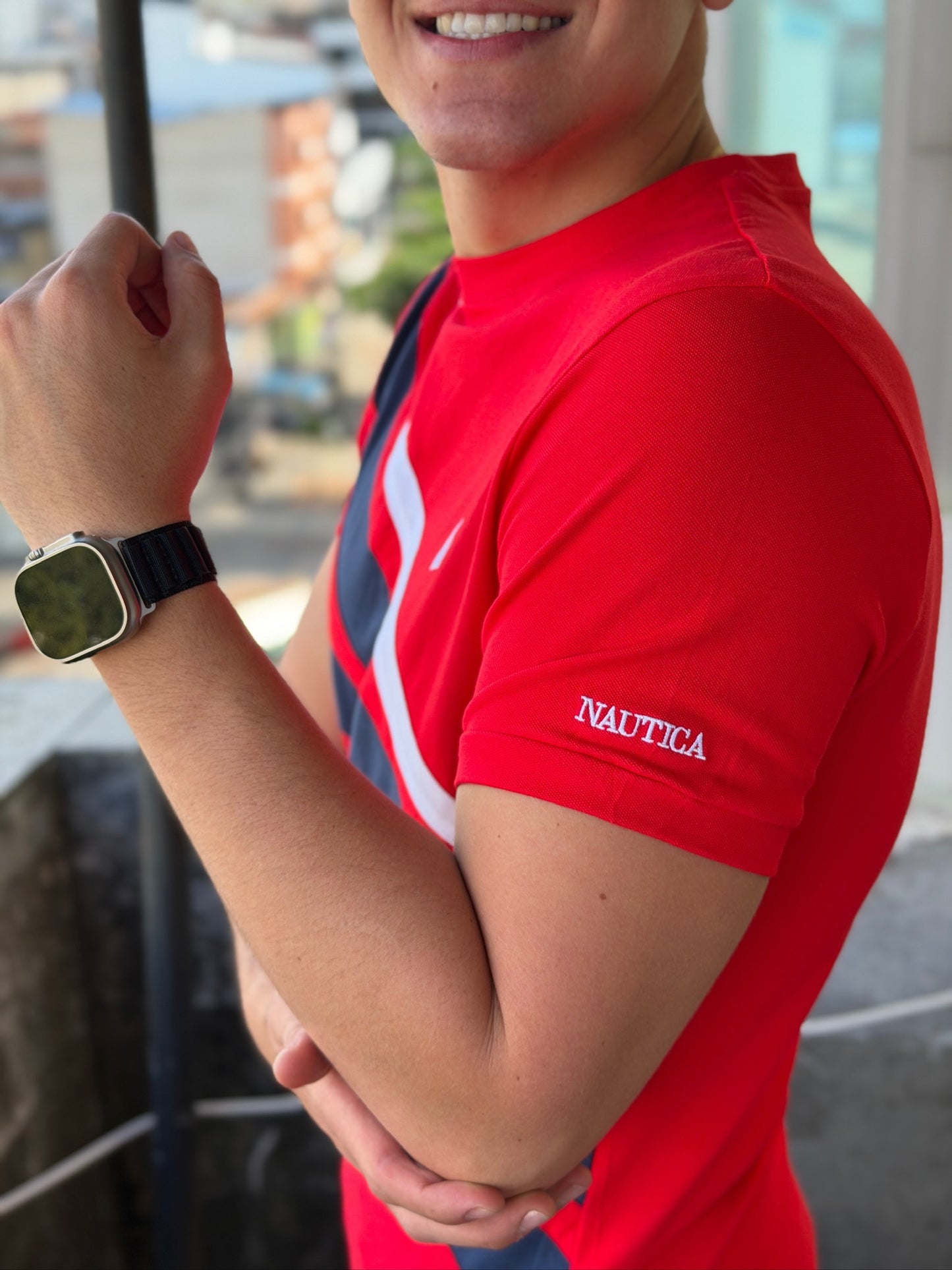 Camiseta Náutica Roja