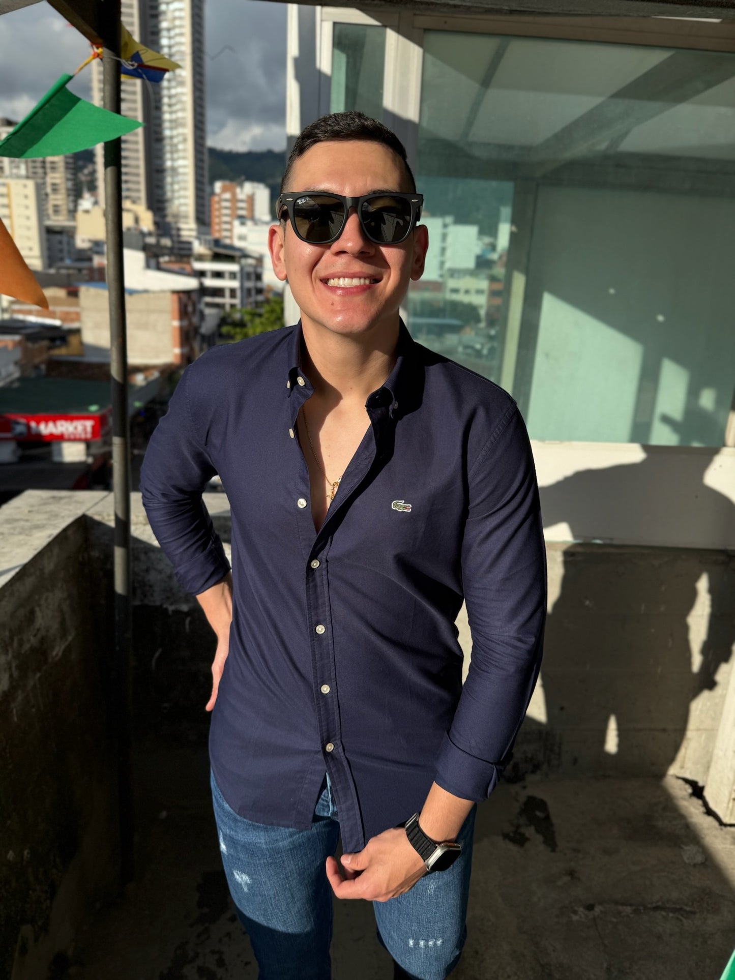 Lacoste Azul Oscura